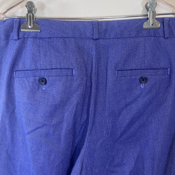 Banana Republic Purple Blue Avery Mid-Rise Straight Ankle‎ Pants Size 12 - Picture 6 of 7